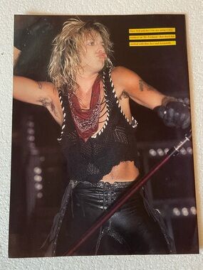 Motley Crue Vince Neil pinup